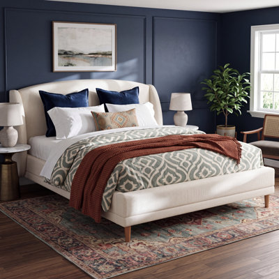 Romano Boucle Upholstered Platform Bed