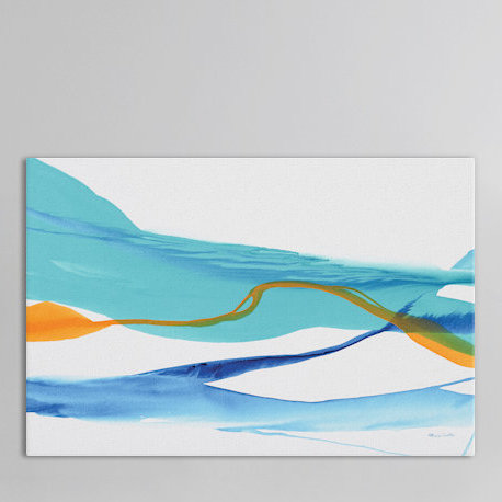 « near cold lake », reproduction d’art sur toile tendue, H 12 po x l 18 po x P 1,5 po, Toile tendue, Pas de tapis