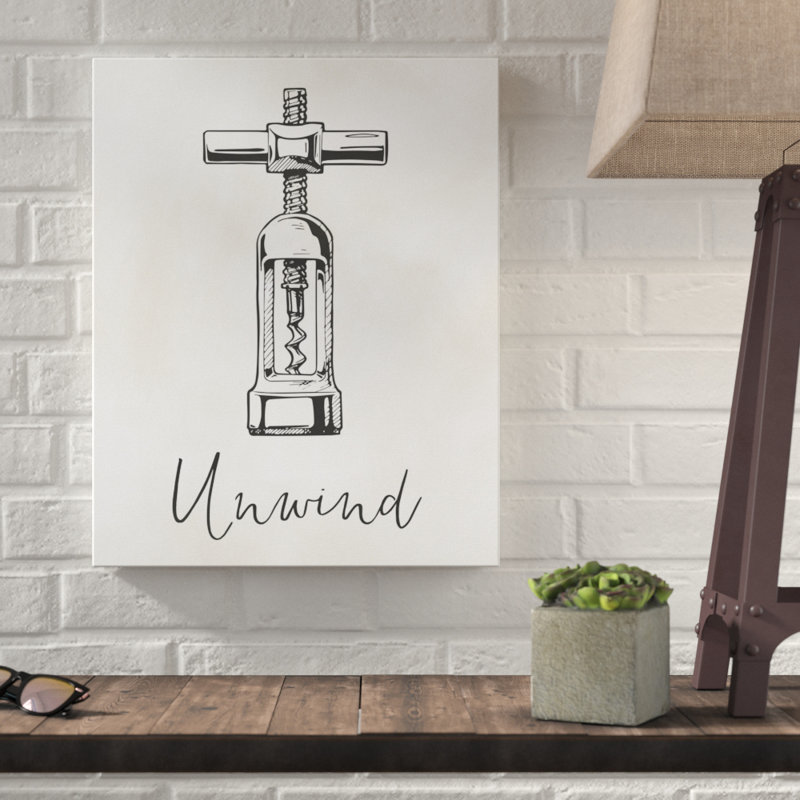 « disrouling wine opener », reproduction d’impression sur toile