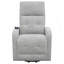 Fauteuil inclinable gris capitonné-724317926
