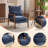 2Pcs Chenille Accent Chair Armchair With Pillow-1175849215
