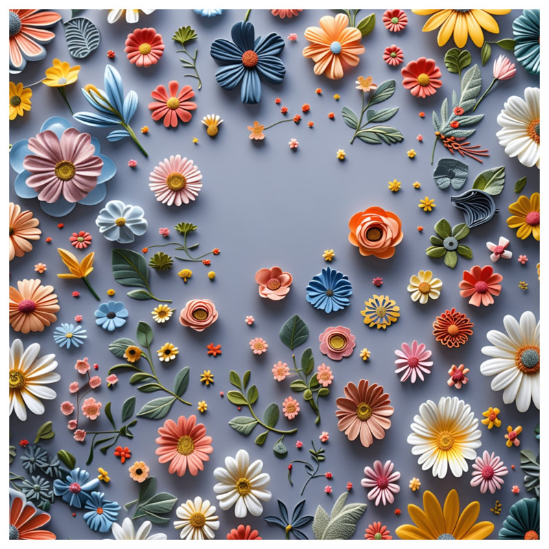 Tapis de bain floral, L 34 po x L 21 po