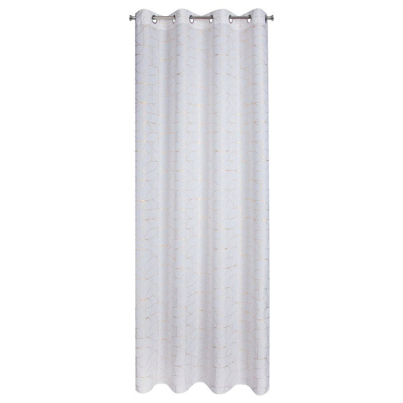 Evi Semi Sheer Curtain Single Panel, White
