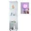 Vitrine en verre blanc, 4 tablettes - Coffre-fort pour vitrine 4 couches