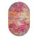 Tapis géométrique fuchsia