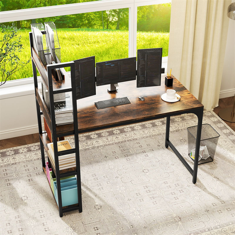 Metal Base Computer Desk