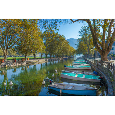Vassã© Canal In Annecy France - Wrapped Canvas Print