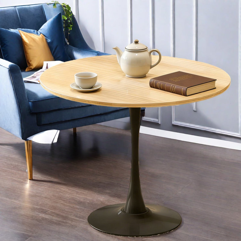 Tables de salle à manger compactes (table seulement, sans chaises, avec plateau et pieds), table de cuisine moderne en MDF et en acier