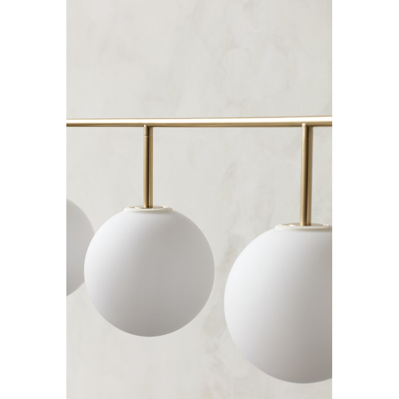 TR Bulb Series 4 - Light Pendant, Matte Opal, Polished Steel