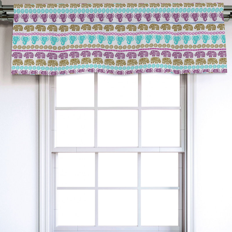 Sateen Ruffled Window Valance