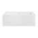 Claire 60" x 32" Alcove Tub with Corner Apron
