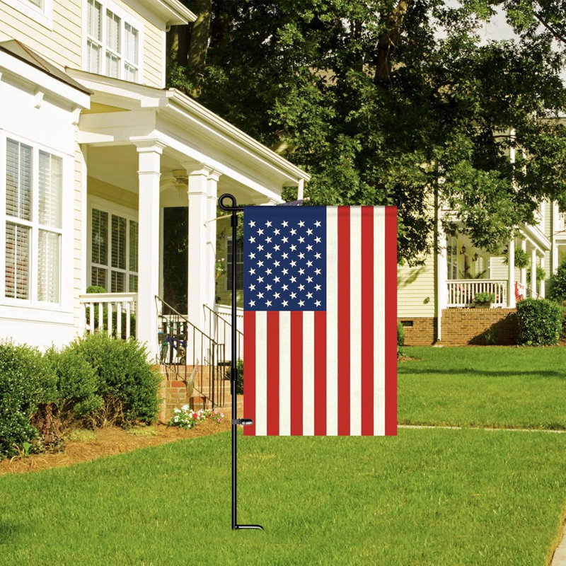 Petit drapeau américain 12 po x 18 po, drapeau américain pour support de jardin, décorations du 4 juillet, drapeau patriotique double face, drapeau américain, mini décorations patriotiques pour la cour, drapeau du 4 juillet