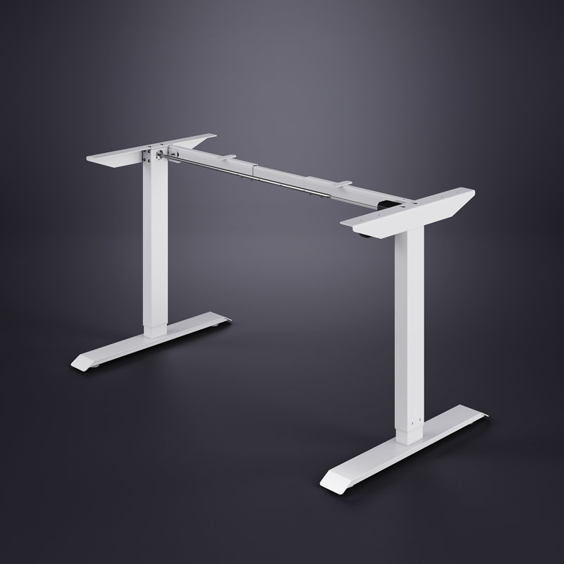 42cm, Electric Lift Desk Frame with Anti-Collision and Three Memory Functions, White