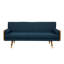 Élégant avec un design moderne du milieu du siècle, option de tissu bleu marine,