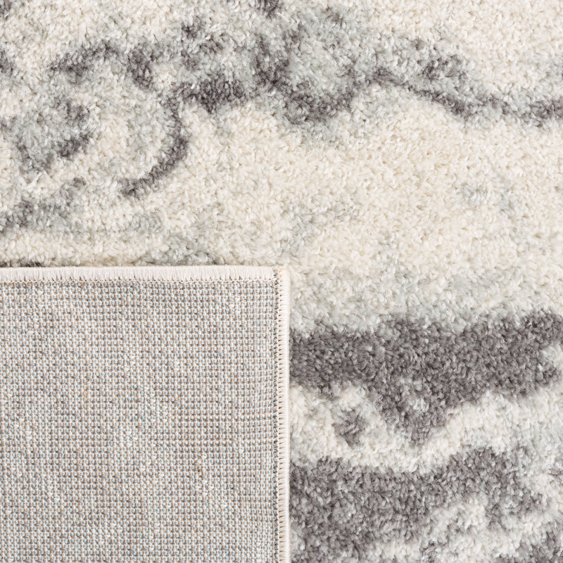 Shelvin Performance Abstract Rug, Square 6'7"