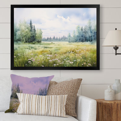 Meadow Scenery Minimalism V - Meadow Wall Art