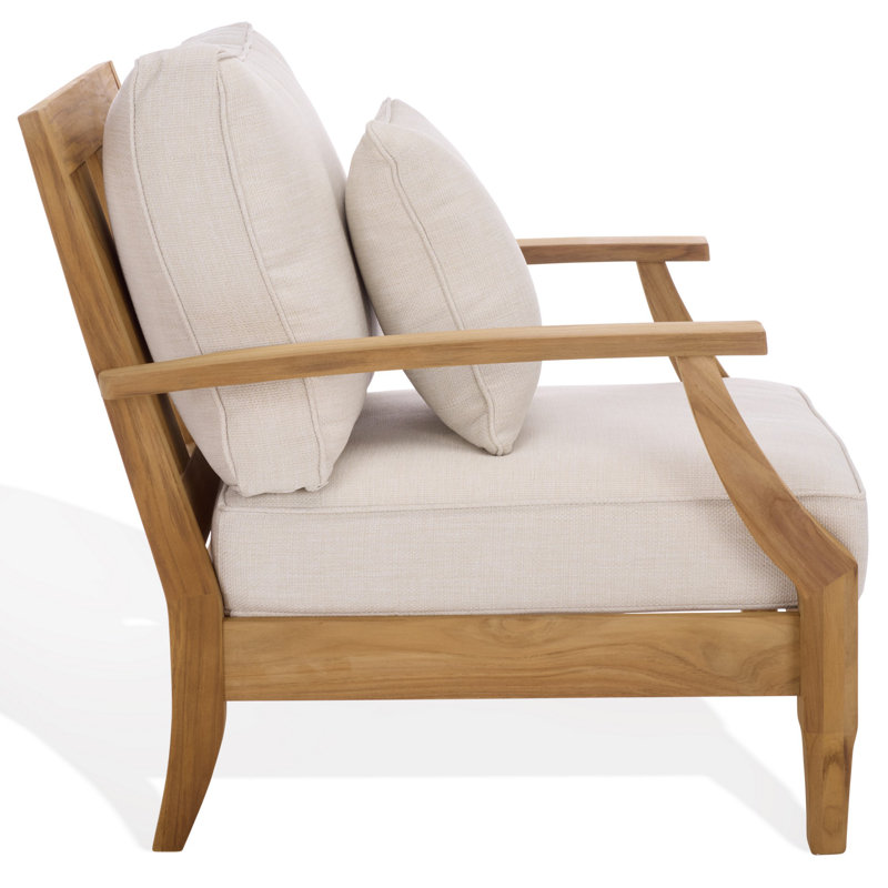 Clairmont Teakwood Patio Armchair, White