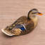 Statuette en bois de canard colvert fabriqué à la main NOVICA
