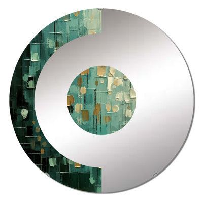 Miroir mural demi-cercle rétro Impermanence