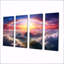 Magical Rainbow Over Misty Mountain Clouds - ensemble d'art mural arc-en-ciel 4 pièces-883775670