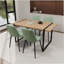 Ensemble de table de salle à manger 5 pièces en bois avec base en métal-1018767649