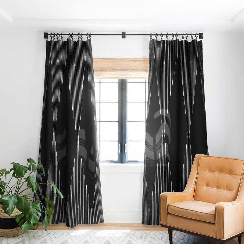 Rideau occultant en polyester Yasa, L 50 po x L 108 po