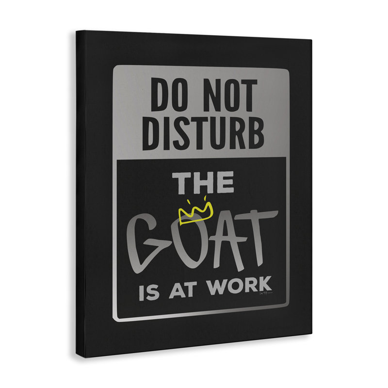 Art mural sur toile "Do not perturber", design par Lux + Me Designs, H 48 po x l 36 po
