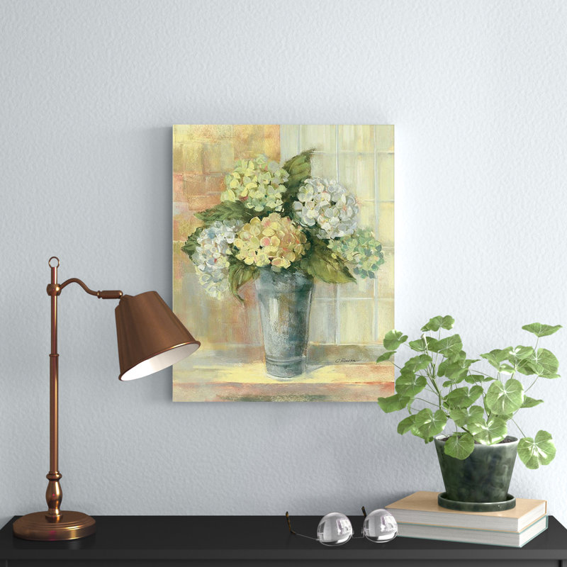 «Yellow Hydrangea» - reproduction, Toile, H 20 po x l 16 po x P 1,5 po