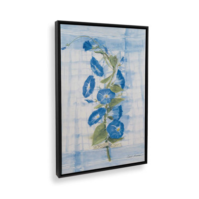 «Morning Glory on Linen» par Carol Rowan, reproduction d'art