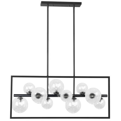 10 - Light Matte Black Kitchen Island Pendant