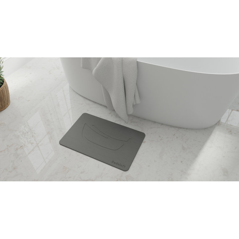 Tapis de baignoire en pierre, Gris
