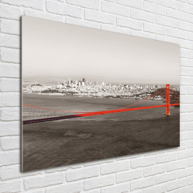 San Francisco Bridge - Unframed Art Prints on Glass