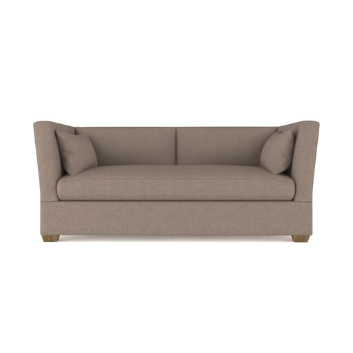 Rivington Flare Square Track-Arm Loveseat, 31" H x 72" W x 41" D, Box Weave Linen Pumice, Weathered