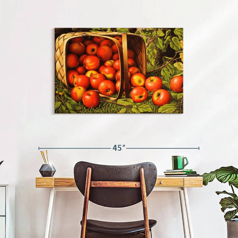 Yarlin Basket Of Apples, 24" H x 36" W