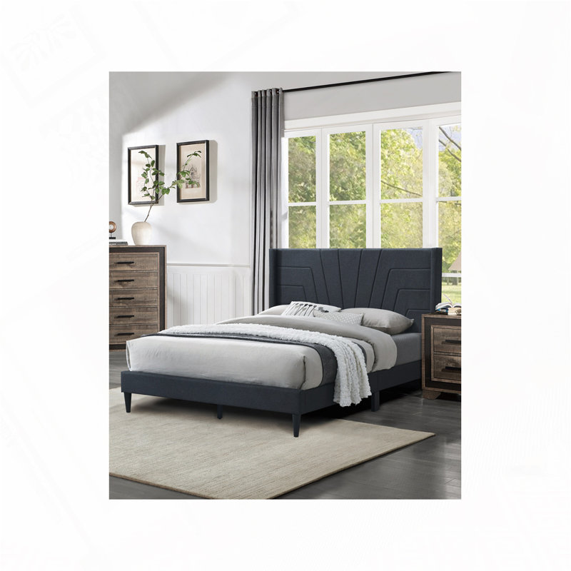 Queen Size Bed, Charcoal