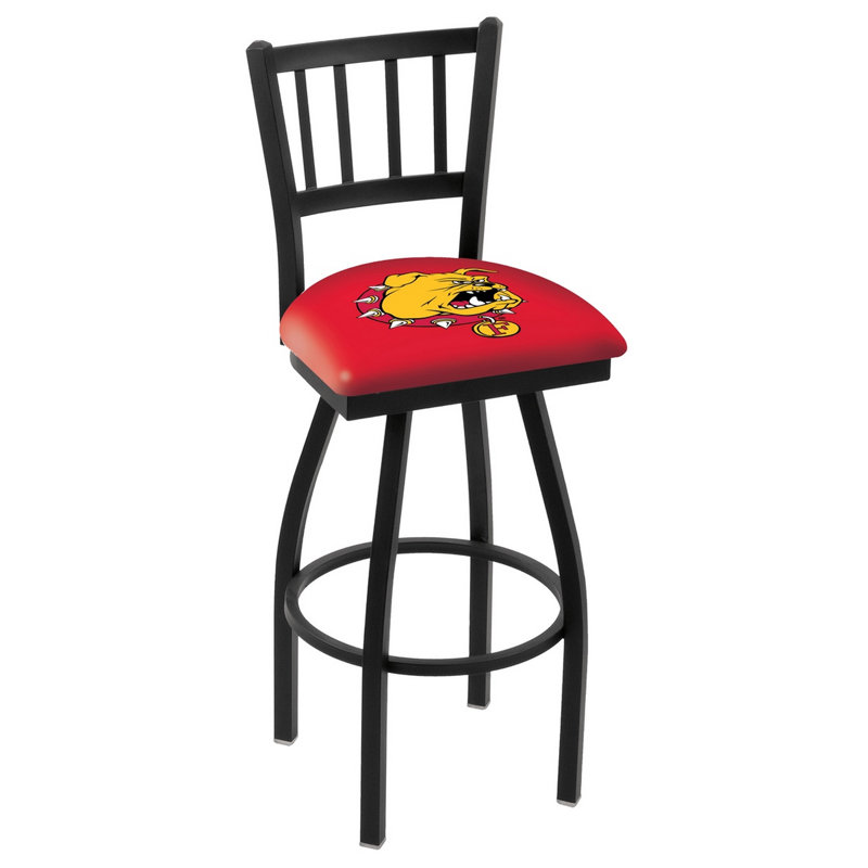 NCAA Swivel 25" Counter Stool, Ferris State Bulldogs, 25" Height
