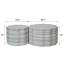 Ensemble de 2 tables basses rondes