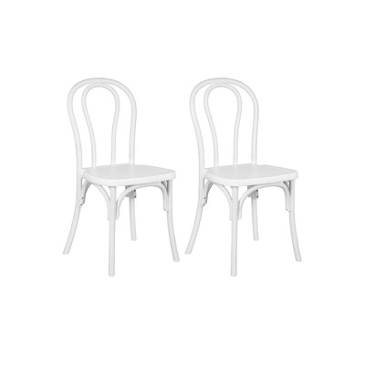 Ensemble de 2 sièges en résine Bentwood en résine standard par Chivari