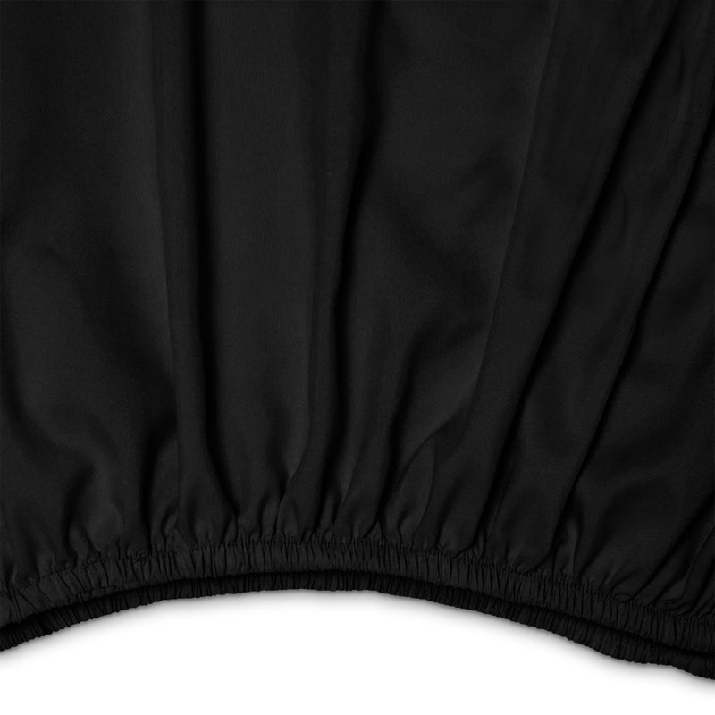 Microfiber Brushed Fitted Sheet, Kingsize (5'), Black