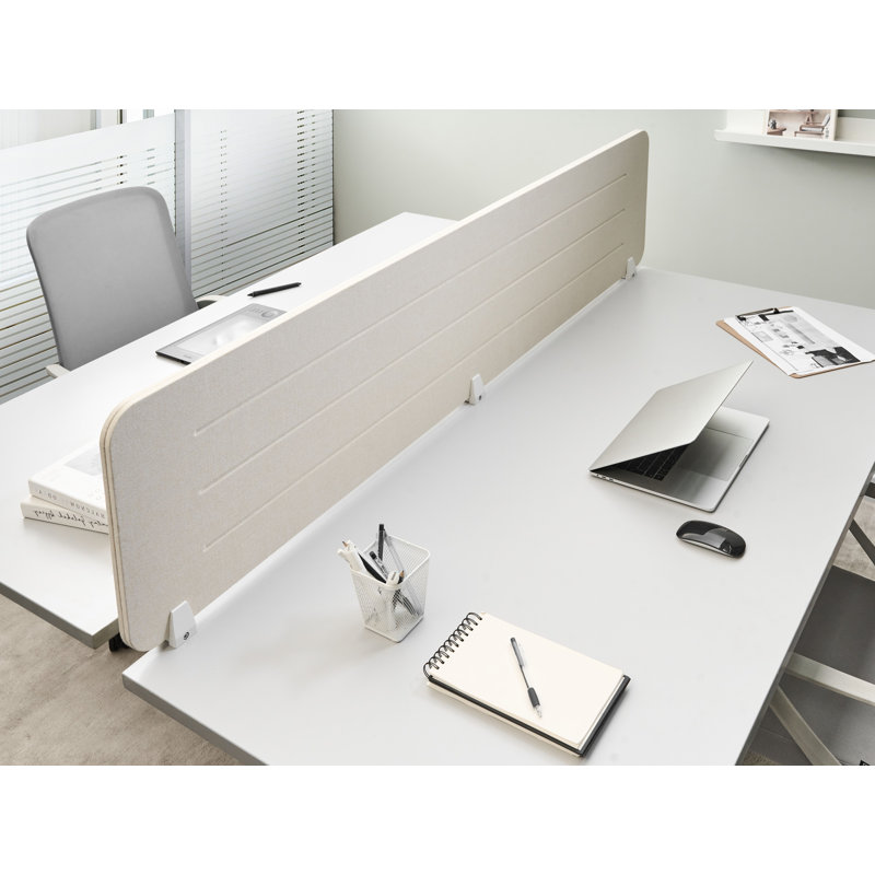 Desk Dividers, 40cm H x 180cm L, Beige