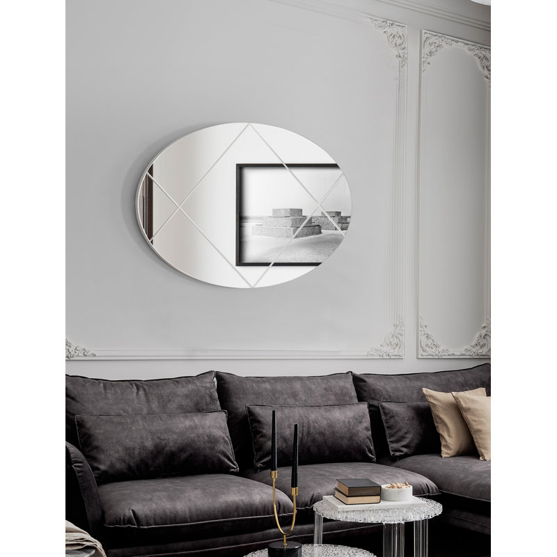 Miroir mural décoratif, H 36 po x l 24 po x P 1 po