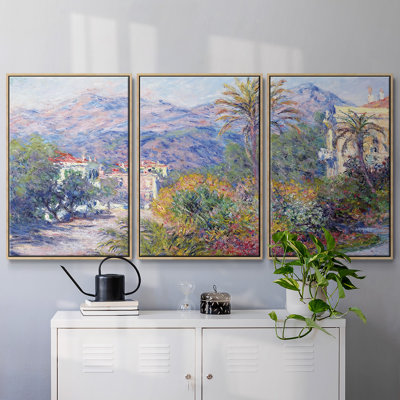 " Strada Romana In Bordighera, 1884 " 3 - Pieces
