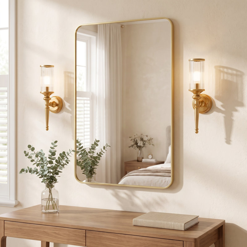 Miroir de salle de bain, 30''×40'', Doré