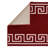 Shadowbrook Geometric Tufted Red/White Area Rug-650807669