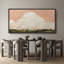 Abstrait nuage blanc, ciel rose, paysages, très grandes photos, impression sur toile encadrée-107118342-111666012