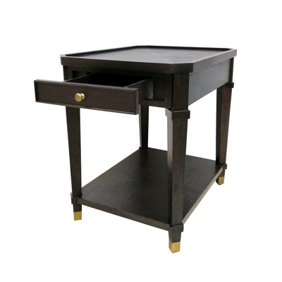 Table d'appoint rectangulaire à 1 tiroir