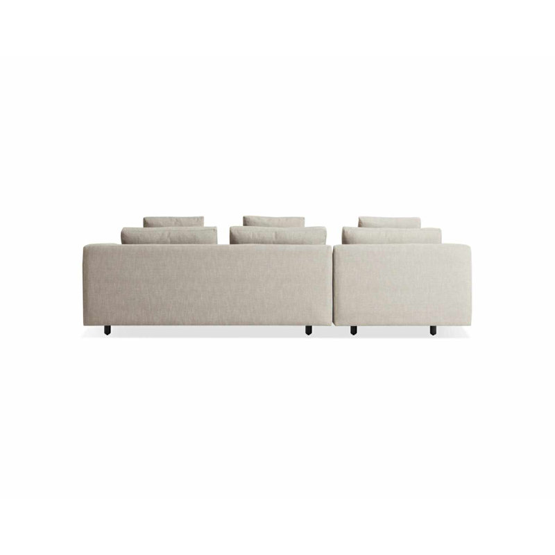 Hands Down Chaise Sectional, Landa Stone, Left Hand Facing