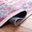 Aminah Ivory / Light Blue Machine Washable Rug-1483199541