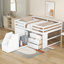 Lit mezzanine double avec armoires et tiroirs-1998294756