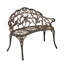  Shatley Metal Rose Garden Bench-518796821